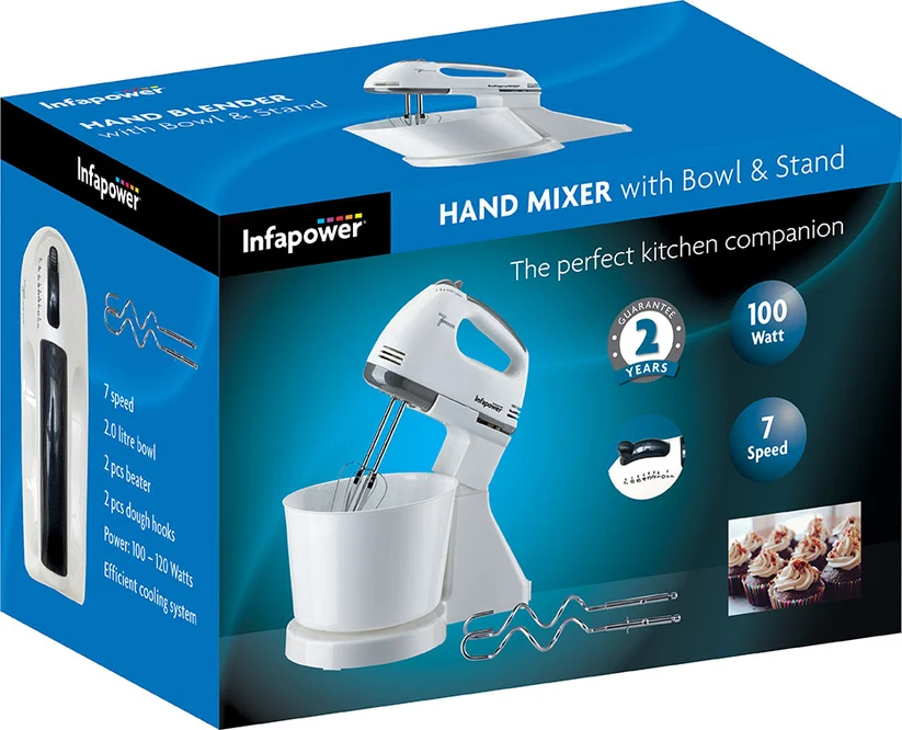 Infapower’s 7 Speed Electric Stand Hand Mixer
