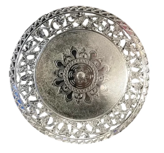 Plastic Round Serving Tray 26 cm Assorted Colours