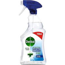 Dettol Antibacterial Surface Cleanser Spray, Fragrance Free, 4.5L (750ml x 6pck) Everyday Cleaning, Disinfectant, No Bleach, Kills 99.9 Percent of Germs