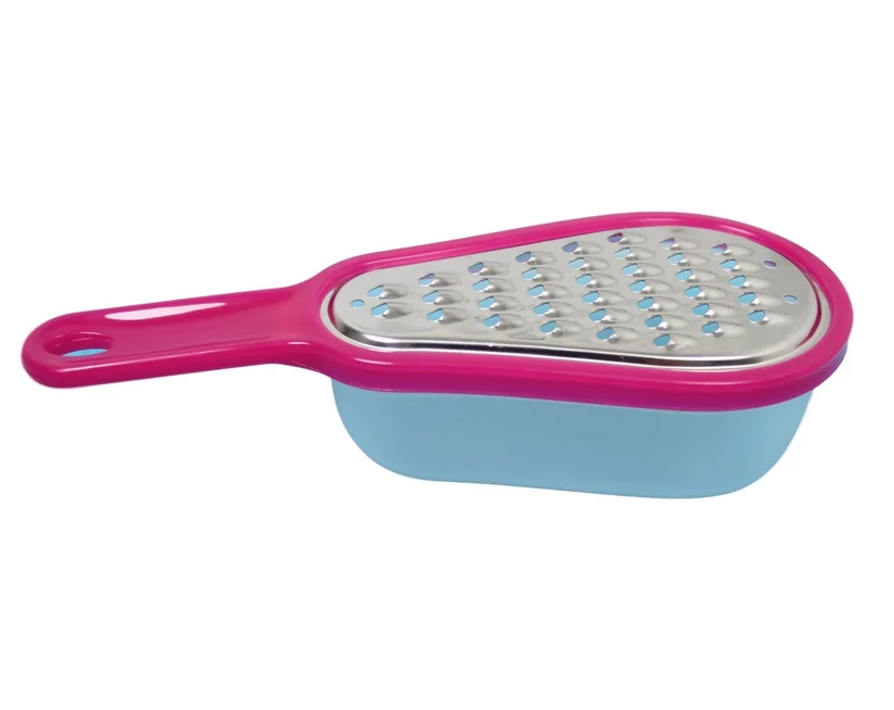 Mini Stainless Steel Cheese Nutmeg Ginger Grater with Storage Container Assorted Colours