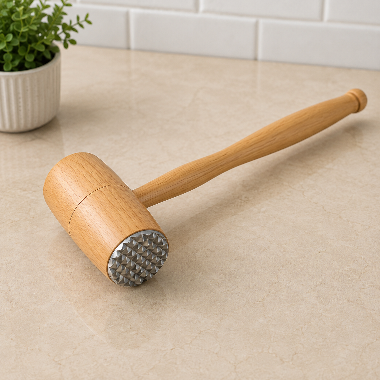 Wooden Meat Tenderizer Mallet Hammer