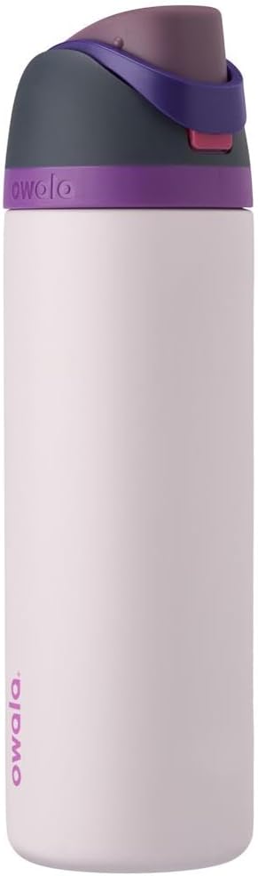 Owala FreeSip Insulated Stainless Steel Water Bottle with Straw for Sports and Travel, Leak Proof, BPA-Free, 710ml, Dreamy Field