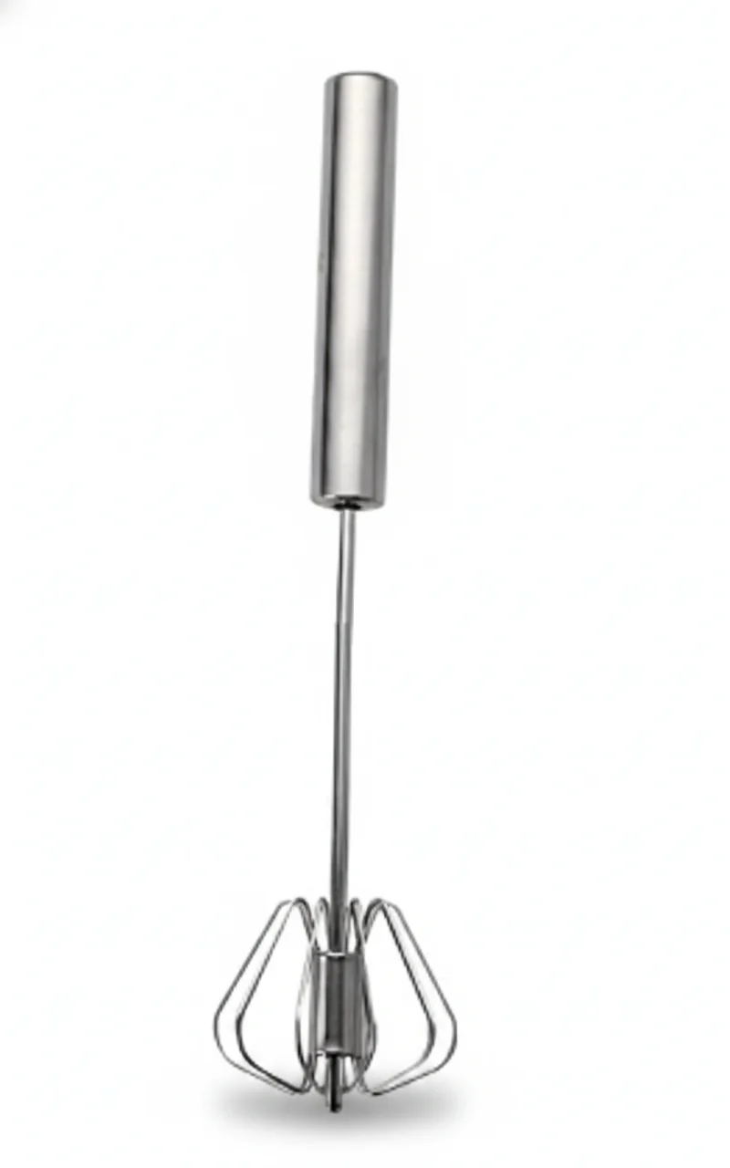 Metal Hand Press Egg Whisk Beater, 30 cm