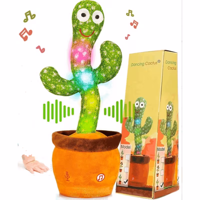 Plant Toy Dancing Singing Talking Repeating Lighting Repeating Gifts for Christmas and Birthday Rechargeable Battery Model X0089 Pro