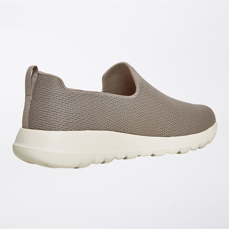 Mens Go Walk Max Ben Trainers Taupe/​White