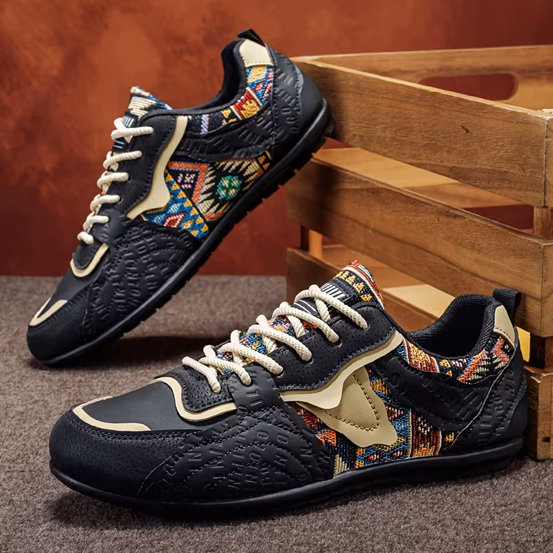 Men's Spring 2026 New Breathable Low-Top Sneakers - Upper & Cushioned Sole, Round Toe Lace-Up Casual Sneakers Suitable for Streetwear, Gym, Casual Attire, - Versatile