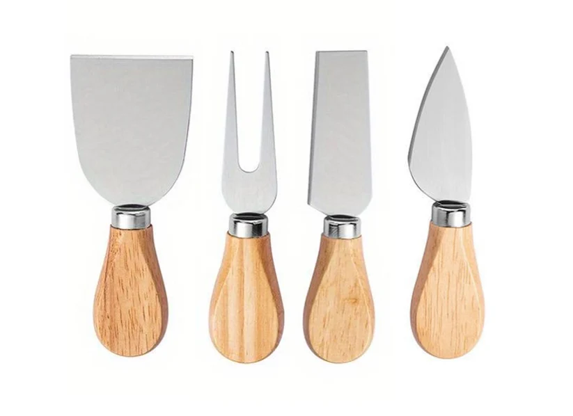 Cutter Slicer Set 12 cm Pack of 4 Wooden Handle