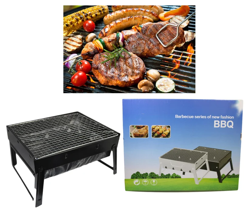 Outdoor Table Top Metal BBQ Grill Stand 35 x 27 x 20 cm