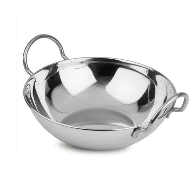 Stainless Steel Indian Curry Food Serving Dish with Handle 15cm