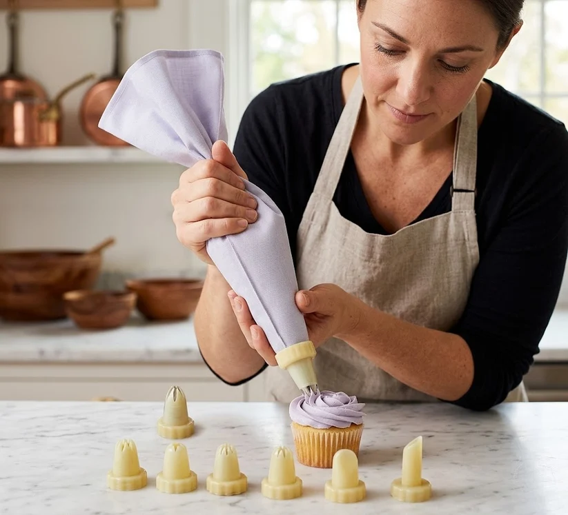 Standard Icing Bag with 7 Nozzles Set