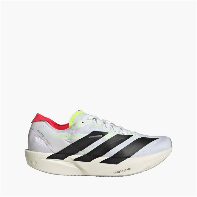 Womens Adizero Takumi Sen 11 Neutral Running Shoes Cloud White/​Core Black/​Lucid Red