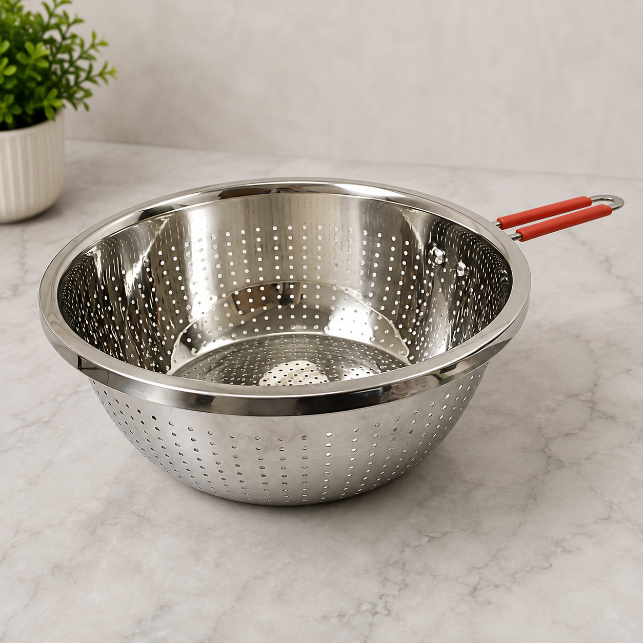 Kitchen Large Strainer Colander With Handle Rice Vegetable Pasta