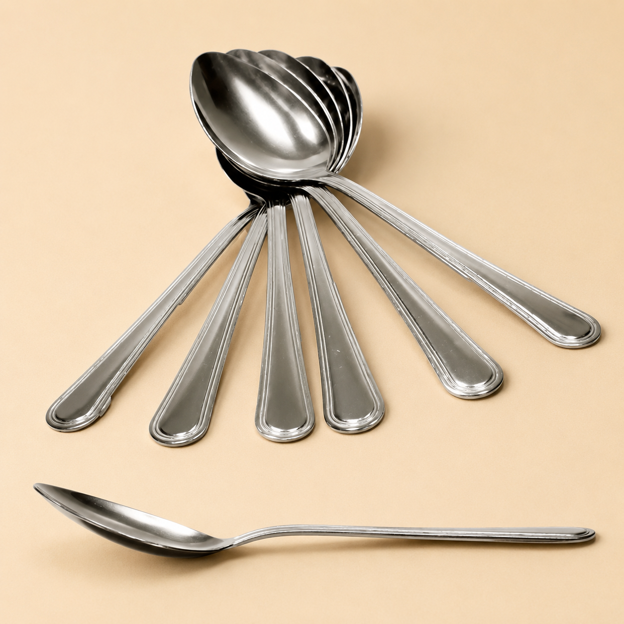 Metal Kitchen Table Spoons 17cm Pack of 12