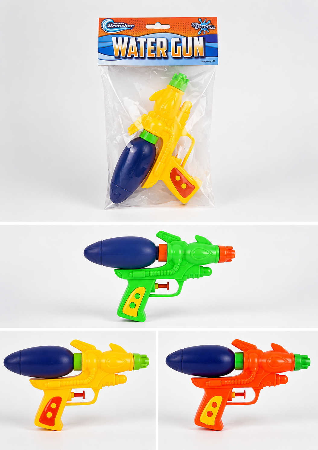 Kids Outdoor Fun Water Gun In 4 Assorted Colours 19.5cm R08252
