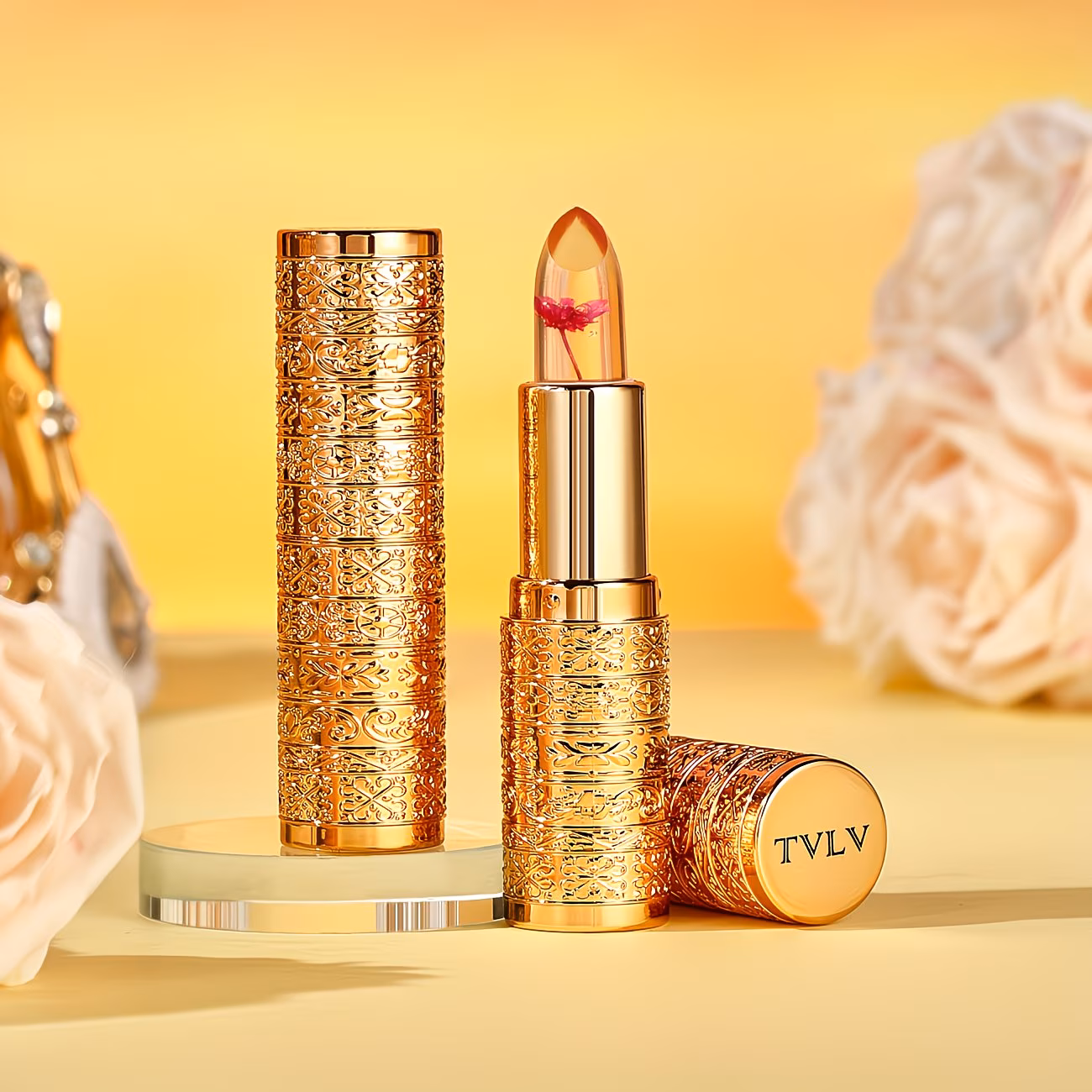 Petal Jelly Lip Balm] 3-Pack Petal Jelly Color-Changing Lip Balm, Long-Lasting Moisturizing and Fade-Resistant