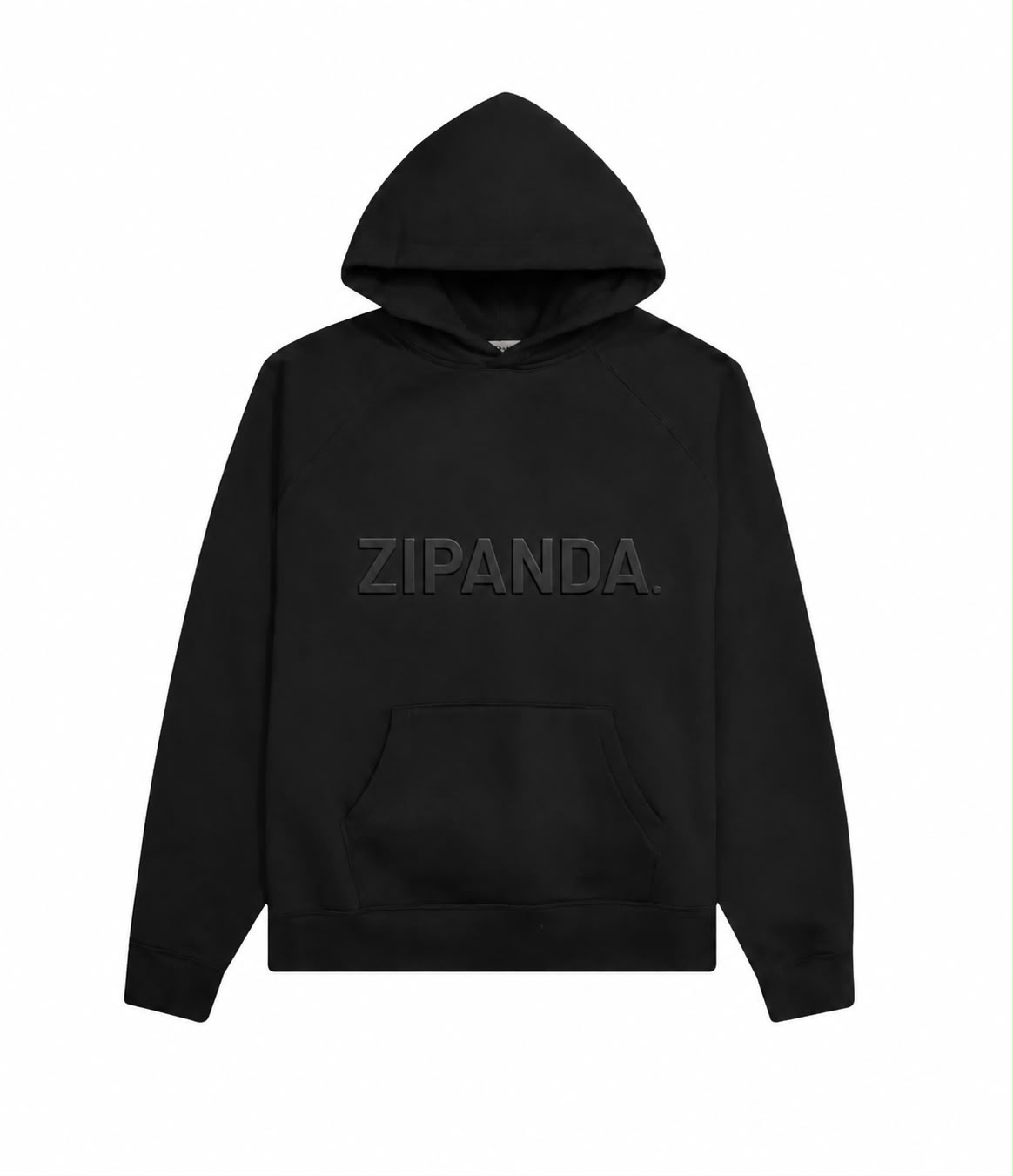 ZIPANDA Premium Embossed Logo Pullover Hoodie – Unisex Cotton Blend Casual Sweatshirt with Kangaroo Pocket