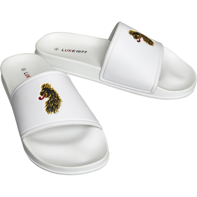 LUKE 1977
Mens Reign Sliders White