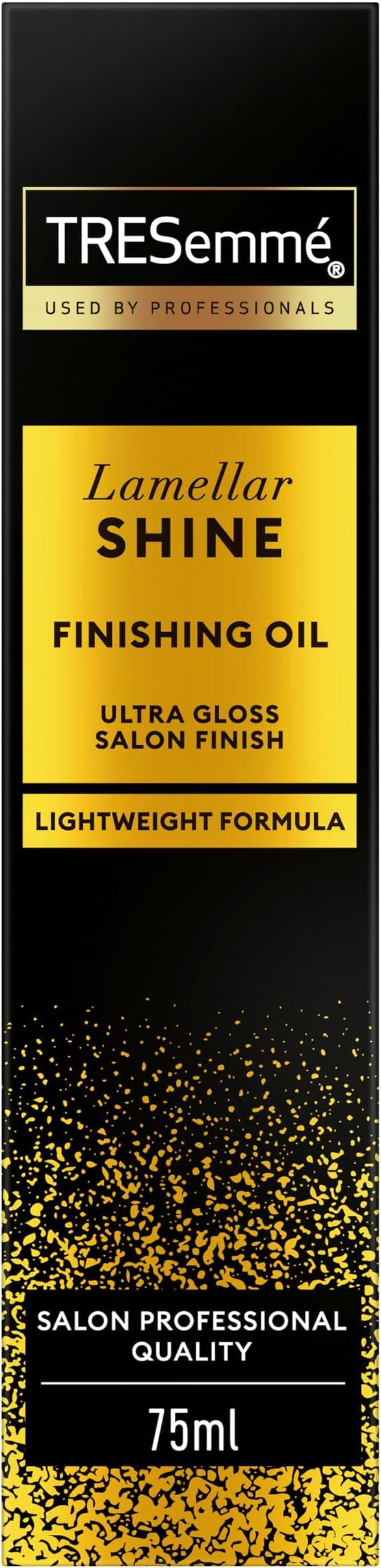 TRESemmé Lamellar Shine Finishing Hair Oil with patented Lamellar Technology lightweight hair treatment for an ultra-glossy salon finish 75 ml