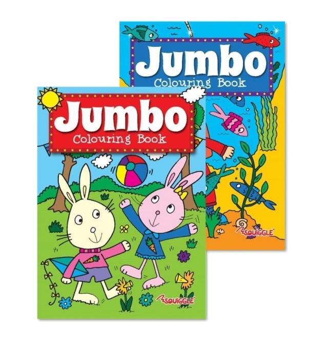 Jumbo Children's Activity Book 1 / 2 Assorted Designs