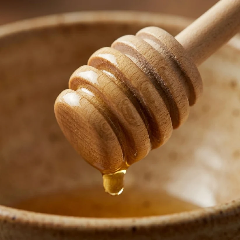 Wooden Honey Dripping Spoon 15 x 2.3 cm Pack of 4