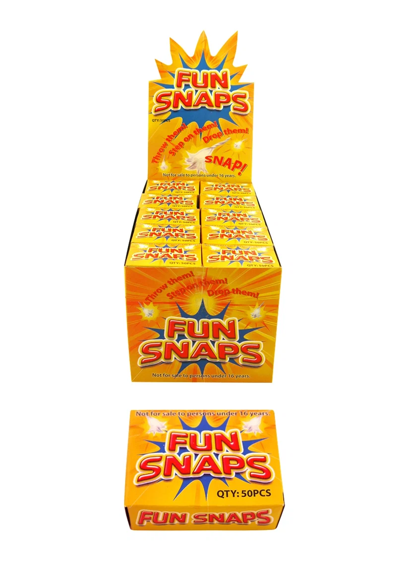 Retro Toys Outdoor Small Fun Snaps Bangs Box of 50 Packs