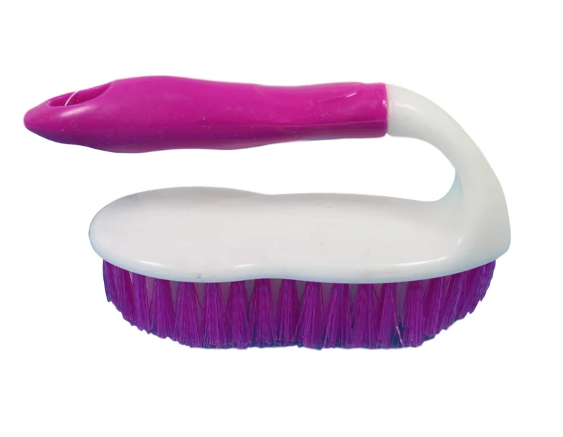 Kitchen Cleaning Scrubbing Brush with Handle 15 cm Assorted Colours