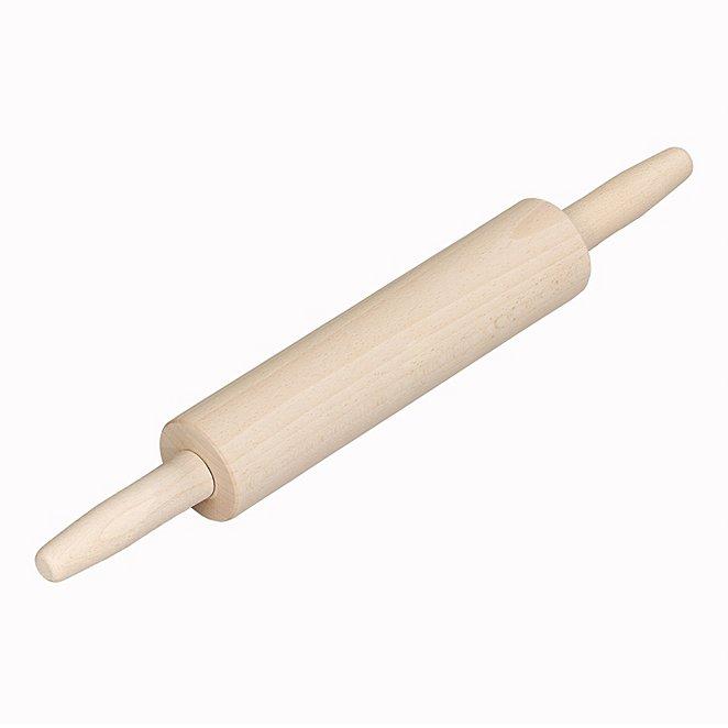 Medium Wooden Dough Rolling Pin 42 x 4.5 cm