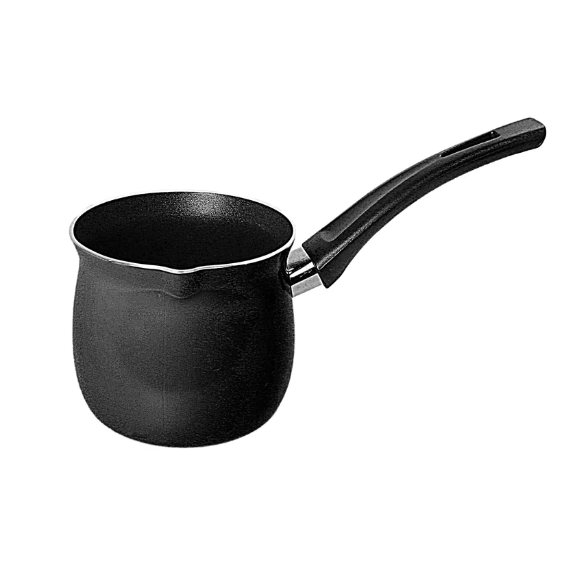 Small Tea / Coffee / Milk Pot Pan with Handle No. 10 10.5 x 23 x 9cm Black