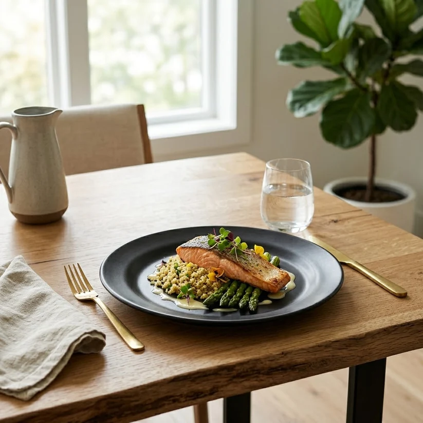 Black Dinner Plate 28cm, 211g – Durable Tableware Essential