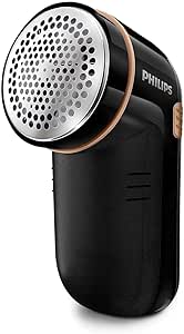 Philips Fabric Shaver – Fast Pill Removal, 8800 RPM, Large Blade Surface, 3 Mesh Hole Sizes, Safe on All Fabrics, Easy Clean Container, 2 AA Batteries, Compact Design (GC026/80)