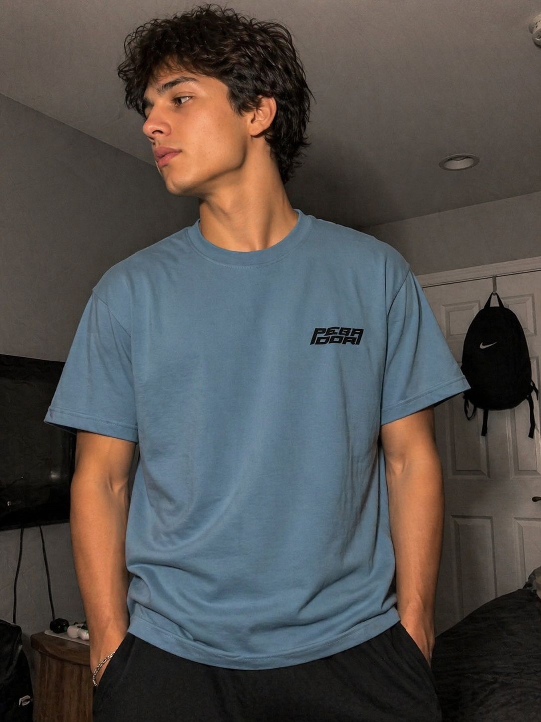 Logo Oversized Tee Vintage Grey