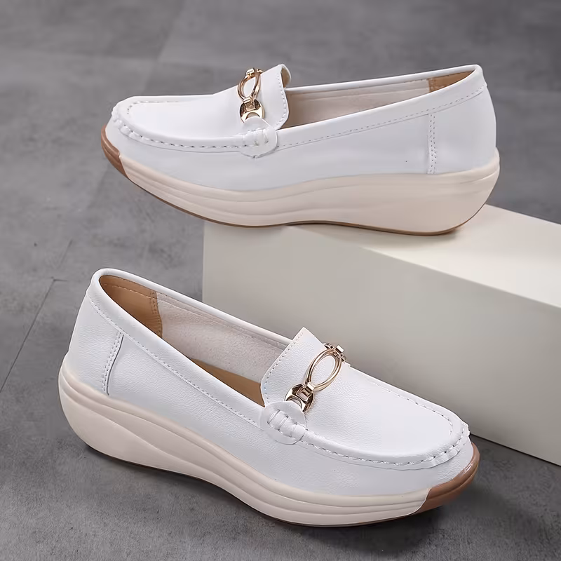 New French-Style Spring/Summer Women's Colorful Elegant Soft Thick-Soled Loafers, Women Shoes