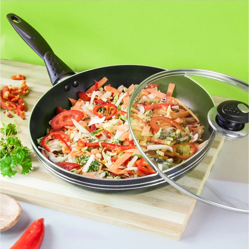 Una Non stick Frying Pan with Lid 26 cm