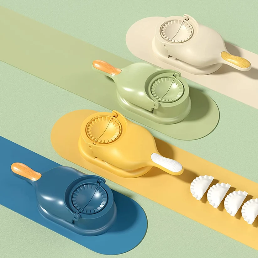 Plastic Dumpling Mould Maker 25 x 7 cm Assorted Colours