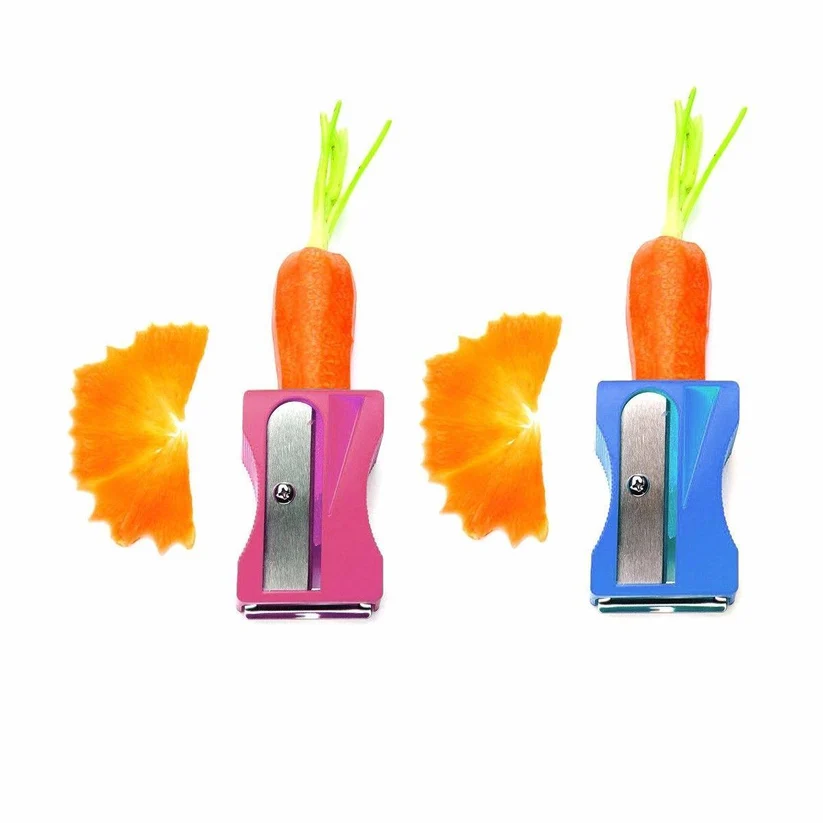 Fruit Vegetable Carrot Cucumber Slicer Sharpener Peeler Assorted Colours
