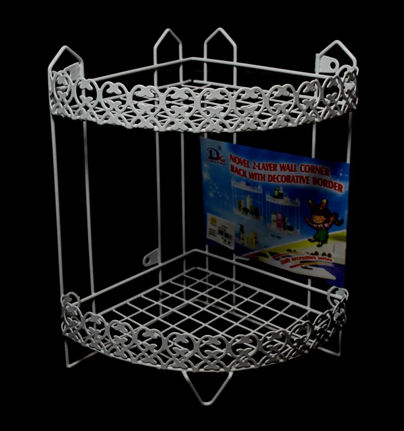 Kitchen Bathroom Storage Beautiful Lace Design Storage Rack 27cm x 30cm