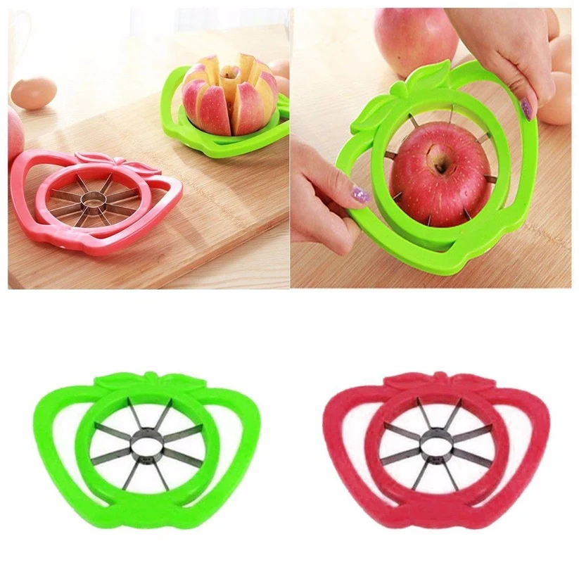 Plastic Apple Slicer Cutter 14 x 17 cm Assorted Colours
