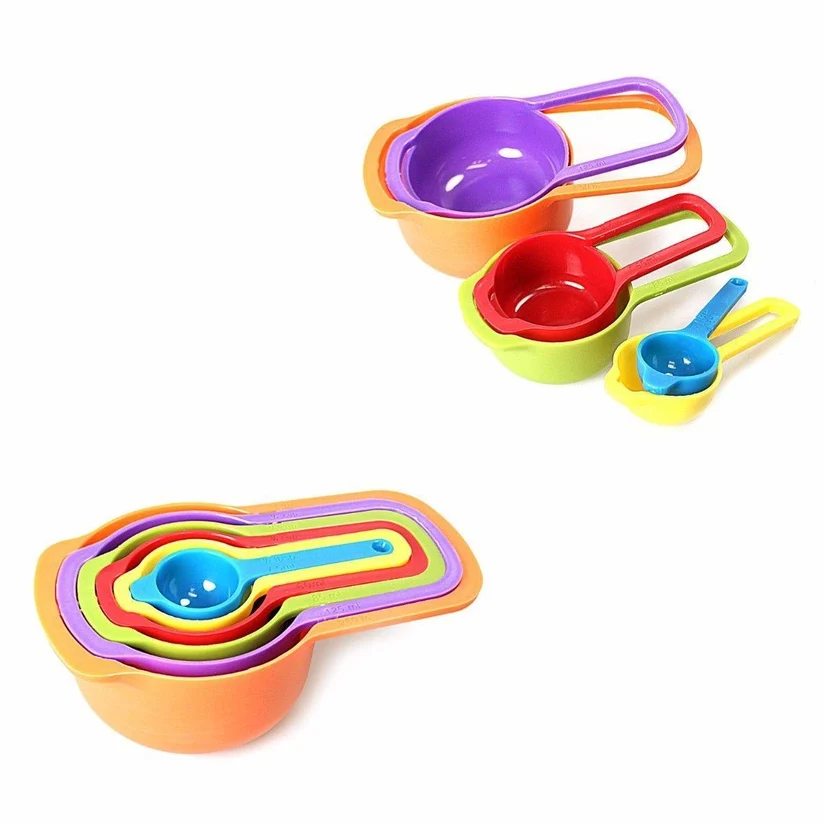 Assorted Colour Plastic Measuring Cups For Multi Purpose Use