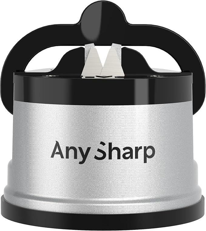 AnySharp Knife Sharpener, Hands-Free Safety, PowerGrip Suction