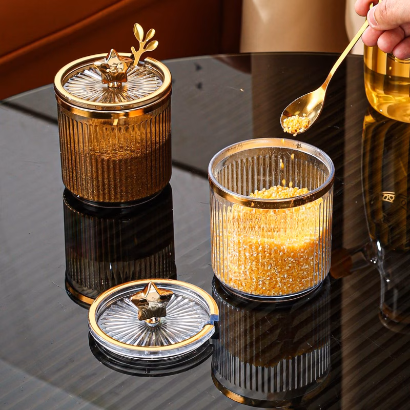 A Plastic Storage Jar for Kitchen Use