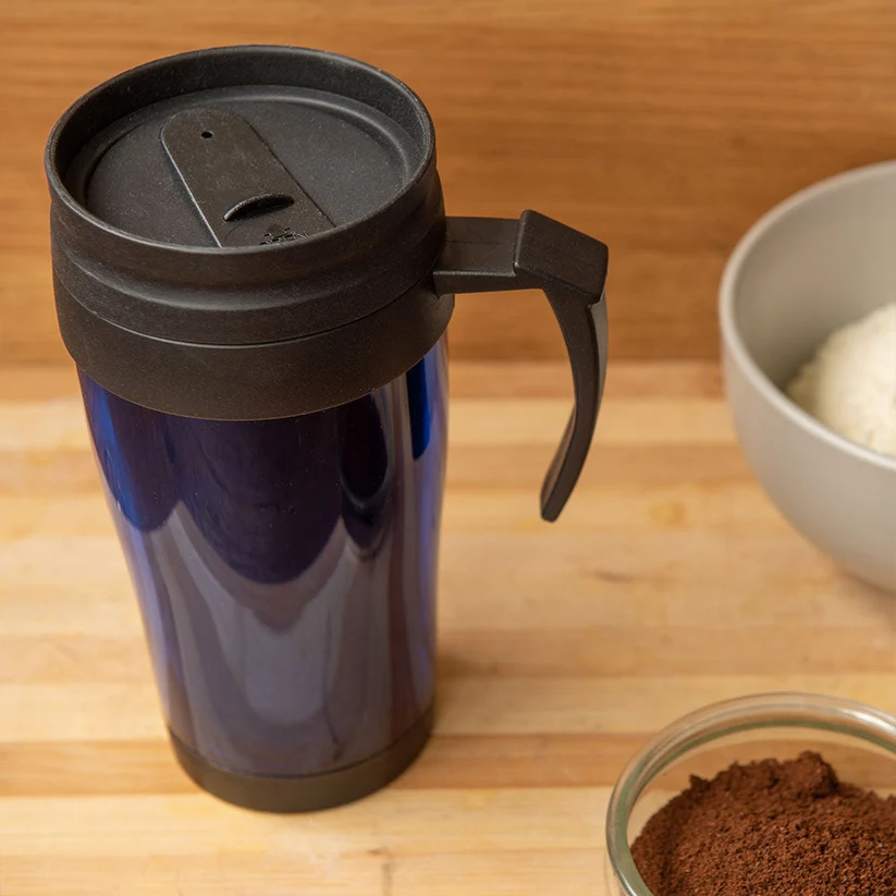 SQ Professional Car Coffee Tea Travel Mug with Handle 450ml Assorted Colours