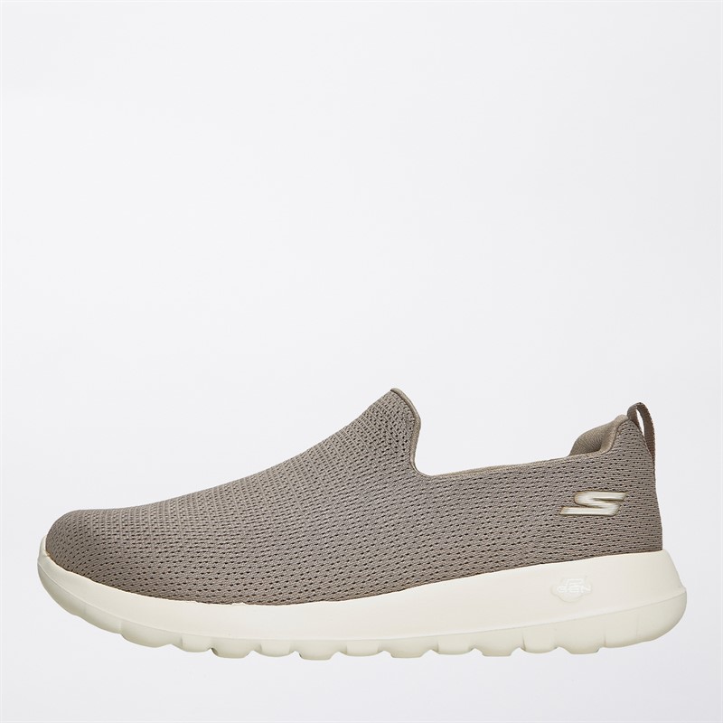 Mens Go Walk Max Ben Trainers Taupe/​White