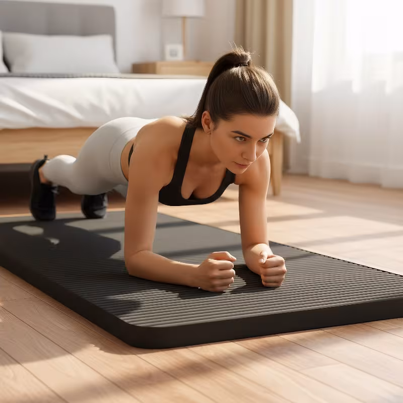 Non-slip, Wear-resistant Unisex Fitness Mat. Extra-thick, Extra-wide, and Extra-long Home Yoga and Cardio Training Mat for Men and Women, Stretching Mat, Yoga Mat, Extended Size, Non-slip, Size: 185x61x1cm