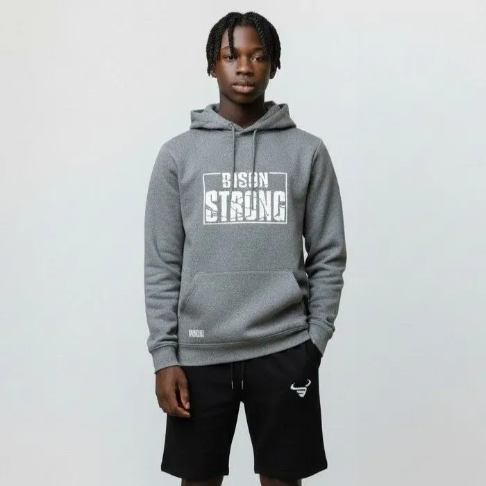BisonByDesign Bison Strong Graphic Sports Hoodie: Premium Streetwear & Activewear