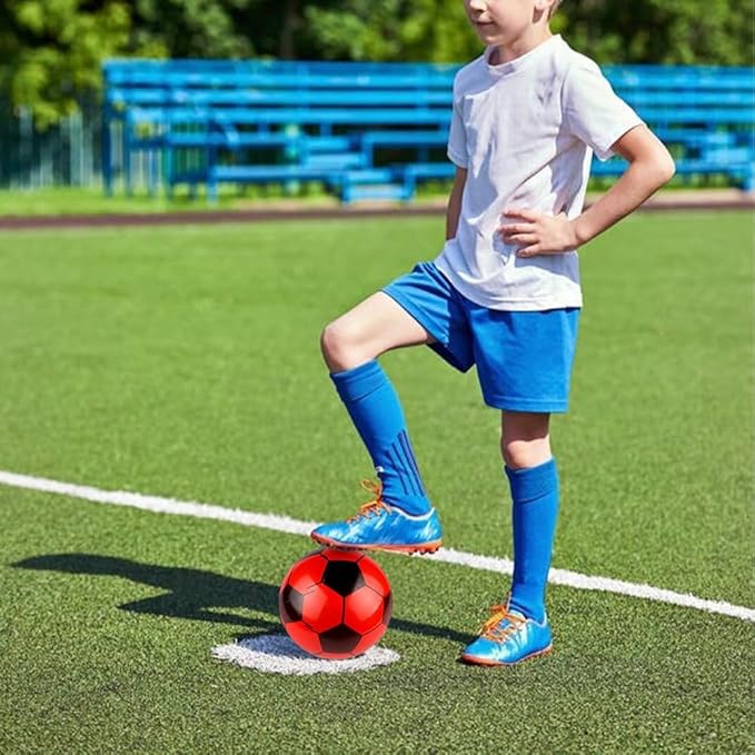PVC Plastic Footballs in Assorted Colors | Lightweight Outdoor & Indoor Play Balls | Soft, Safe & Fun for Garden Adventures, Beach Days, School Games & more