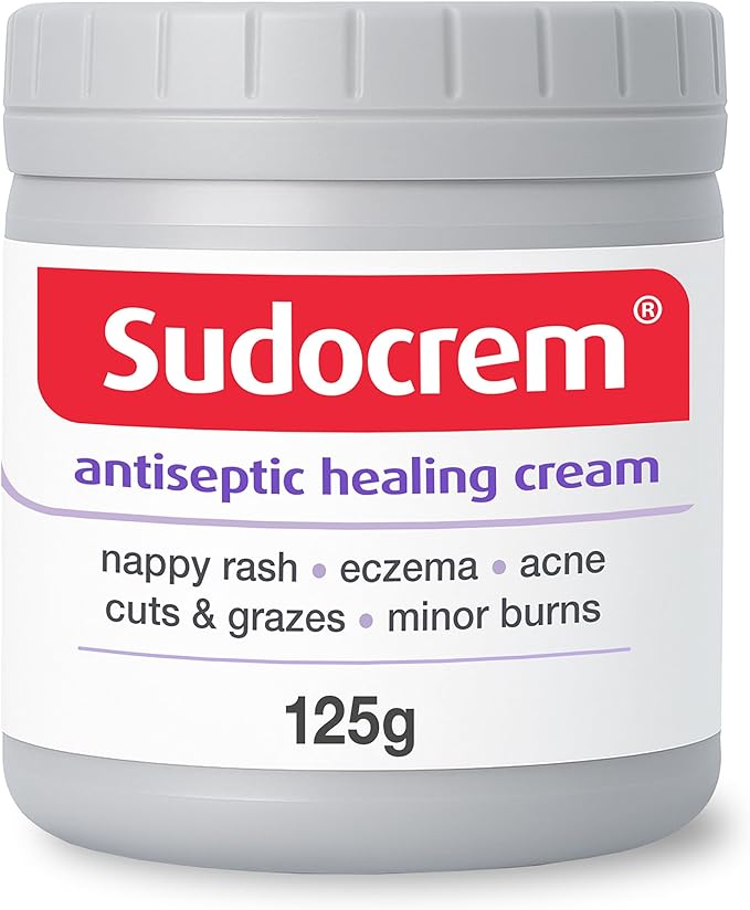 Sudocrem® Antiseptic Healing Cream, Zinc Oxide Cream, 125g | For Nappy Rash, For Eczema, For Acne, For Minor Burns, Pack of 1