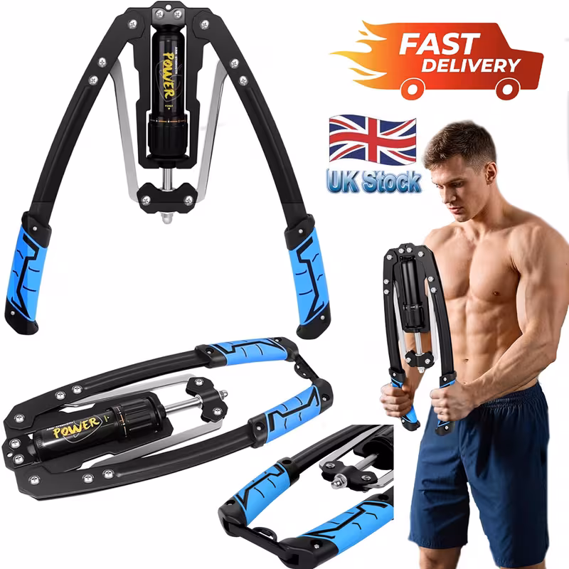 Adjustable Torsion Arm Fitness Machine, Hydraulic Power Exerciser, 10-200kg Hydraulic Resistance Arm Chest Shoulder Exerciser Heavy Duty Twister Arm Exerciser Chest Strength Arm Strength Bar