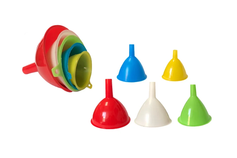 Plastic Kitchen Funnel Set of 5 Assorted Sizes